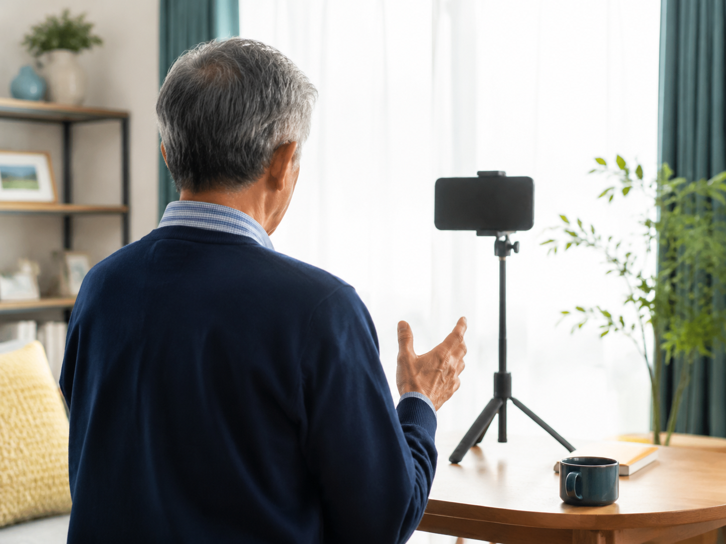 67歳男性の後ろ姿（イメージ）